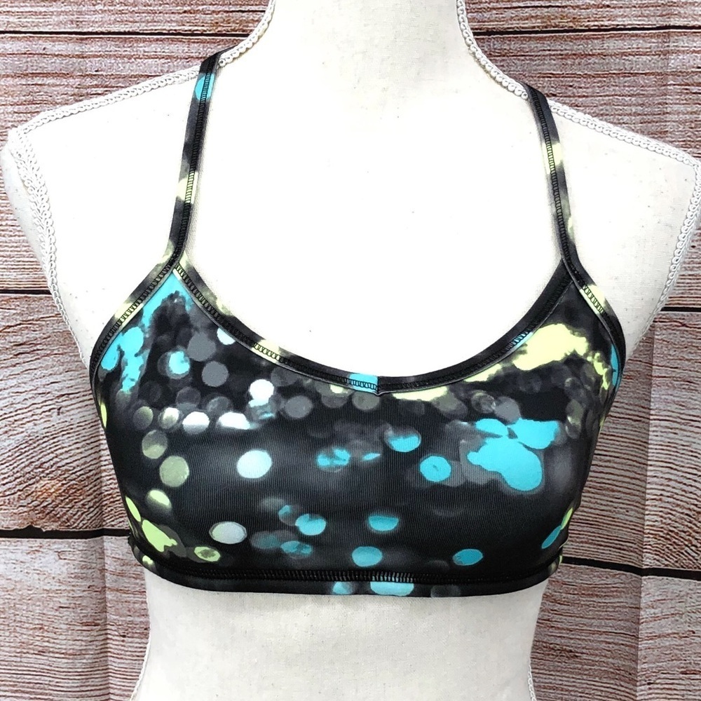 Ivivva Black and Blue Racerback Sports Bra Size 14